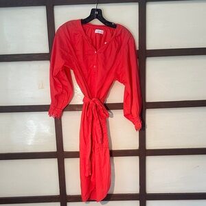 Velvet by Graham & Spencer Coral-Red Blouse